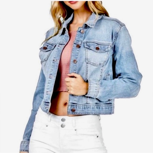 Celebrity Pink Jackets & Blazers - Celebrity Pink Women’s Young Women’s Juniors Jean Jacket Medium M Juniors